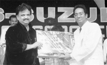 Awarded by Renowed Singer SPB 